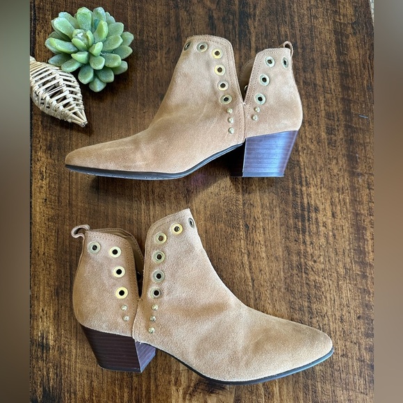Sam Edelman | “Rubin Grommet” Ankle Boots, Western Boho Suede, Size 8.5 - Picture 3 of 8